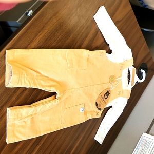 Rabbit Bear Corduroy 2 piece (3-6M) NWT